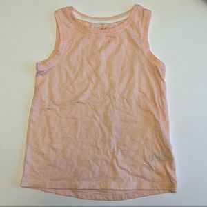 CAT & JACK Toddler Girls 4T Sparkle Blush Pink Tank Top Sleeveless